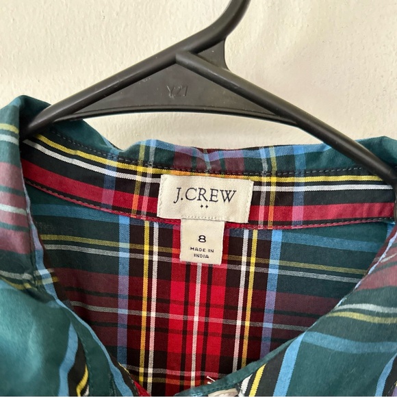 NWOT J Crew Tartan Midi Shirtdress - Picture 4 of 4